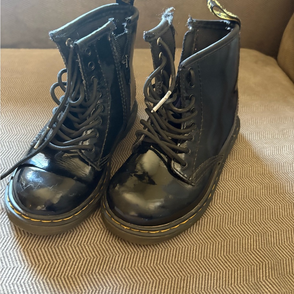 Dr. Martens Black Kids Boots